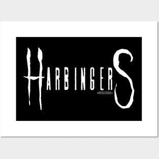 Harbingers (white logo) Posters and Art